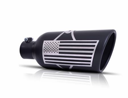 Gibson Exhaust Tips - Patriot American Flag Tips