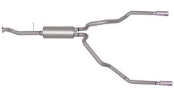 Gibson Performance Exhaust - 99-07 Chevrolet/ GMC 4.3L-4.8L-5.3L 1500 Pickup, Dual Split, Stainless Cat-Back Performance Exhaust #65548