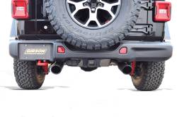 Gibson Performance Exhaust - 18-25 Jeep Wrangler 3.6L, Black Elite Dual Split, Cat-Back Performance Exhaust #617307-B