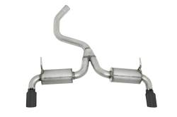 Gibson Performance Exhaust - 14-22 Jeep KL Cherokee 3.2L, Black Elite Axle Dual Axle-Back Performance Exhaust #617208B