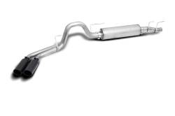 Gibson Performance Exhaust - 21-25 Ford F150 Truck  5.0L, Black Elite Dual Sport, Cat-Back Performance Exhaust #69225B