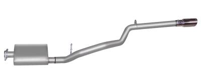 Gibson Performance Exhaust - 00-06 Jeep Wrangler 2.5L-4.0L, Single Aluminized Cat-Back Performance Exhaust #17700