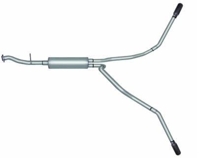 Gibson Performance Exhaust - 99-01 Silverado / Sierra 4.3L-4.8L-5.3L Pickup, Dual Extreme, Aluminized Cat-Back Performance Exhaust #5005