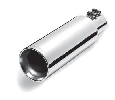 Gibson Performance Exhaust - Stainless Double Walled Straight Exhaust Tip #500542