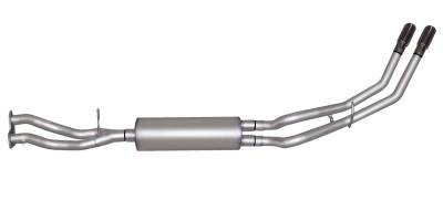Gibson Performance Exhaust - 96-99 Yukon, Tahoe  5.7L, 4 Dr, Dual Inlet Muffler, Dual Sport, Aluminized Cat-Back Performance Exhaust #5401