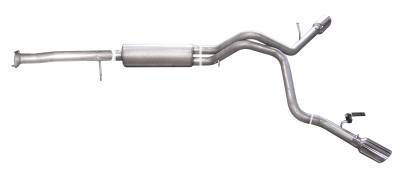 Gibson Performance Exhaust - 07-10 Cadillac Escalade EXV/EXT 6.2L, Dual Extreme, Aluminized Cat-Back Performance Exhaust #5403