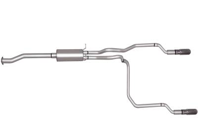 Gibson Performance Exhaust - 96-97 S10/Sonoma 2.2L Pickup, Dual Split, Aluminized Cat-Back Performance Exhaust #5533