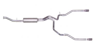 Gibson Performance Exhaust - 00-06 Suburban,Yukon XL, Avalanche 4.8L-5.3L, Dual Split, Aluminized Cat-Back Performance Exhaust #5561
