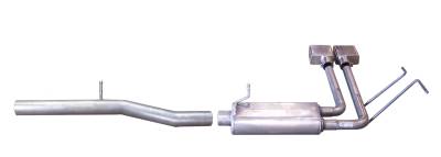 Gibson Performance Exhaust - 10-13  Silverado/ Sierra 1500 Pickup 4.8L-5.3L-6.0L, Super Truck, Aluminized Cat-Back Performance Exhaust #5639