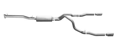 Gibson Performance Exhaust - 14-18 Silverado/Sierra 1500 Pickup 5.3L, Dual Split, Aluminized Cat-Back Performance Exhaust #5661