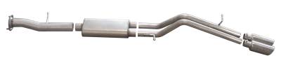 Gibson Performance Exhaust - 09- 10 Hummer H2 6.2L, Dual Sport, Stainless Cat-Back Performance Exhaust #612002