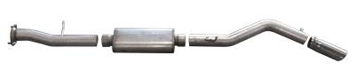 Gibson Performance Exhaust - 08-09 Hummer H2 6.2L, Single Stainless Cat-Back Performance Exhaust #612501