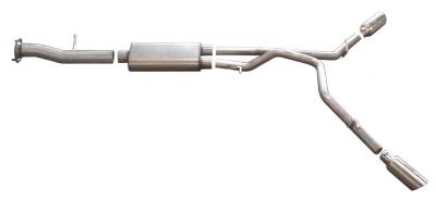 Gibson Performance Exhaust - 08-09 Hummer H2 6.2L, Dual Extreme, Stainless Cat-Back Performance Exhaust #612601
