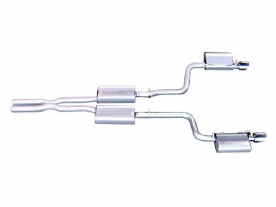 Gibson Performance Exhaust - 06-10 Dodge Charger RT/ Magnum Hemi 5.7L, Dual Stainless Cat-Back Performance Exhaust #617000