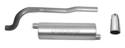Gibson Performance Exhaust - 87-00 Jeep Cherokee 4.0L, 86-00 Jeep 2.5L, Single Stainless Cat-Back Performance Exhaust #617200