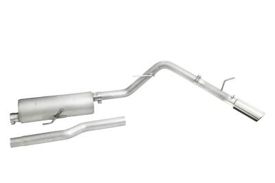 Gibson Performance Exhaust - 20-25 Jeep Gladiator 3.6L, Single Stainless Cat-Back Performance Exhaust #617409