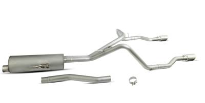 Gibson Performance Exhaust - 20-25 Jeep Gladiator 3.6L, Dual Split, Stainless Cat-Back Performance Exhaust #617410