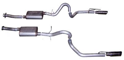 Gibson Performance Exhaust - 99-04 Ford Mustang GT 4.6L, Dual Stainless Cat-Back Performance Exhaust #619003
