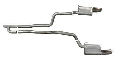 Gibson Performance Exhaust - 05-10 Ford Mustang 4.0L, Dual Stainless Cat-Back Performance Exhaust #619005