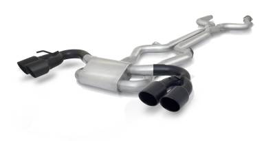 Gibson Performance Exhaust - 16-24 Camaro SS 6.2L, Dual  Black Elite Dual Exhaust #620006-B
