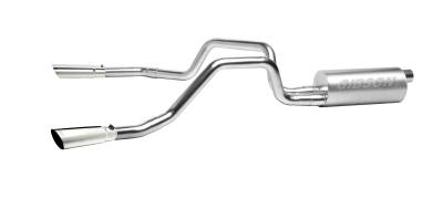 Gibson Performance Exhaust - 00-03 Dakota 3.9L-4.7L-5.9L Pickup, Dual Split, Aluminized Cat-Back Performance Exhaust #6509