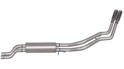 Gibson Performance Exhaust - 01-06 Silverado / Sierra 2500/3500  Pickup 6.0L, Dual Sport, Stainless Cat-Back Performance Exhaust #65202