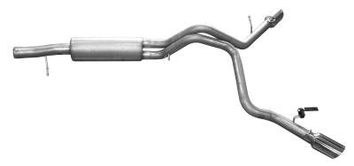 Gibson Performance Exhaust - 11-14 Cadillac Escalade 6.2L, Dual Extreme, Stainless Cat-Back Performance Exhaust #65405
