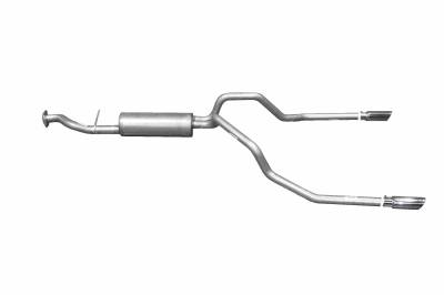 Gibson Performance Exhaust - 99-07 Chevrolet/GMC 4.3L-4.8L-5.3L 1500 Pickup, Dual Split, Stainless Cat-Back Performance Exhaust #65542