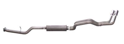 Gibson Performance Exhaust - 07-09 Chevrolet/GMC 2500HD/3500HD 6.0L Pickup,Dual Sport, Stainless Cat-Back Performance Exhaust #65619