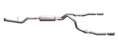 Gibson Performance Exhaust - 07-10 Chevrolet/ GMC 2500HD/3500HD 6.0L Pickup, Dual Split, Stainless Cat-Back Performance Exhaust #65620