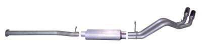 Gibson Performance Exhaust - 07-09 Silverado / Sierra 1500 4.8L-5.3L Pickup, Dual Sport, Stainless Cat-Back Performance Exhaust #65626