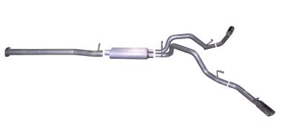 Gibson Performance Exhaust - 07-09 Silverado / Sierra 1500 Pickup 4.8L-5.3L, Dual Extreme, Stainless Cat-Back Performance Exhaust #65628
