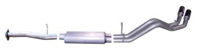 Gibson Performance Exhaust - 07-09  Silverado/Sierra  4.8L-5.3L 1500 Pickup, Dual Sport, Stainless Cat-Back Performance Exhaust #65633
