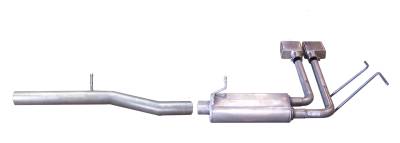 Gibson Performance Exhaust - 14-18 Silverado/ Sierra 1500 5.3L Pickup, Super Truck, Stainless Cat-Back Performance Exhaust #65659