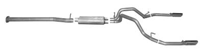 Gibson Performance Exhaust - 14-18 Silverado/Sierra 1500 Pickup 6.2L, Dual Split, Stainless Cat-Back Performance Exhaust #65673