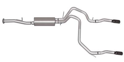 Gibson Performance Exhaust - 15-20 Yukon XL, Suburban 5.3L, Black Elite Dual Split, Cat-Back Performance Exhaust #65686B