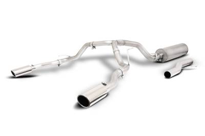 Gibson Performance Exhaust - 21-25 Suburban, Yukon XL 1500 5.3L, Dual Split Exhaust, Stainless #65695