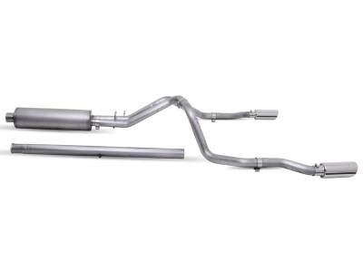Gibson Performance Exhaust - 19-25 Silverado/Sierra 1500 5.3L Pickup,  Dual Split , Stainless Cat-Back Performance Exhaust #65699