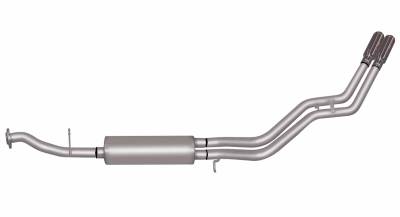 Gibson Performance Exhaust - 99-01 Chevrolet/ GMC 4.3L-5.3L 1500 Pickup, Dual Sport, Stainless Cat-Back Performance Exhaust #65700