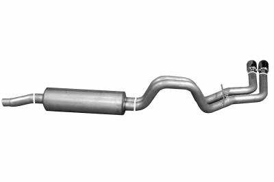 Gibson Performance Exhaust - 00-03 Dodge Dakota 3.9L-4.7L-5.9L Pickup, Dual Sport, Stainless Cat-Back Performance Exhaust #66204