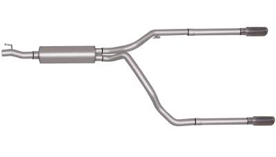 Gibson Performance Exhaust - 04-05 Ram 1500 5.7L Pickup, Dual Split, Stainless Cat-Back Performance Exhaust #66524