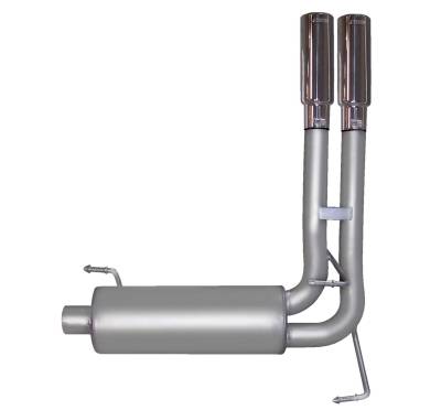 Gibson Performance Exhaust - 04-05 Ram 1500 5.7L Pickup, Super Truck, Stainless Cat-Back Performance Exhaust #66527