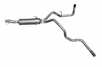 Gibson Performance Exhaust - 04-05 Dodge Ram 5.7L 1500 Pickup,  Dual Extreme, Stainless Cat-Back Performance Exhaust #66530