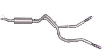 Gibson Performance Exhaust - 06-07 Ram 1500 5.7L Pickup, Dual Extreme, Stainless Cat-Back Performance Exhaust #66550