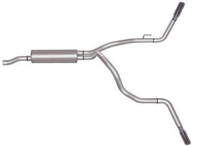 Gibson Performance Exhaust - 09-18 Dodge Ram 1500 5.7L, Dual Extreme, Stainless Cat-Back Performance Exhaust #66566