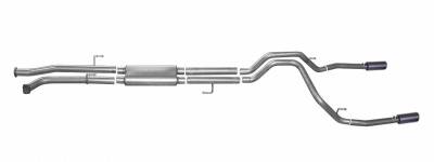 Gibson Performance Exhaust - 07-21 Toyota Tundra 4.6L-4.7L-5.7L, Black Elite Dual Split, Cat-Back Performance Exhaust #67402B
