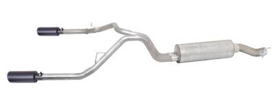 Gibson Performance Exhaust - 11-16 Ford F250/ F350 Super Duty 6.2L Pickup, Black Elite Dual Split, Cat-Back Performance Exhaust #69116B