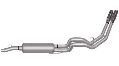 Gibson Performance Exhaust - 04-08 Ford F150 4.6L-5.4L Pickup, Dual Sport, Stainless Cat-Back Performance Exhaust #69204