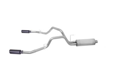 Gibson Performance Exhaust - 11-14 Ford F-150 Pickup 3.5L, Black Elite Dual Split, Cat-Back Performance Exhaust #69220B