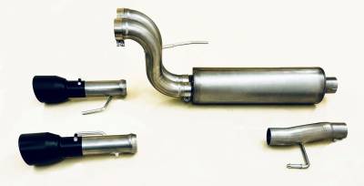 Gibson Performance Exhaust - 24-25 Ford F150 5.0L Pickup, Black Elite Dual Split, Cat- Back Performance Exhaust #69226B
